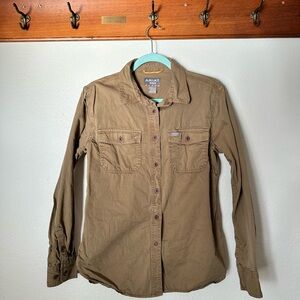 Ariat Women’s Tan Button-Down Work Shirt